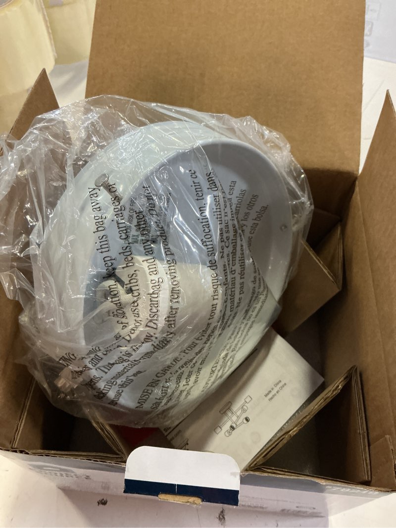 Condition photo showing As Is for project source 1-light 6.75-in satin white flush mount light