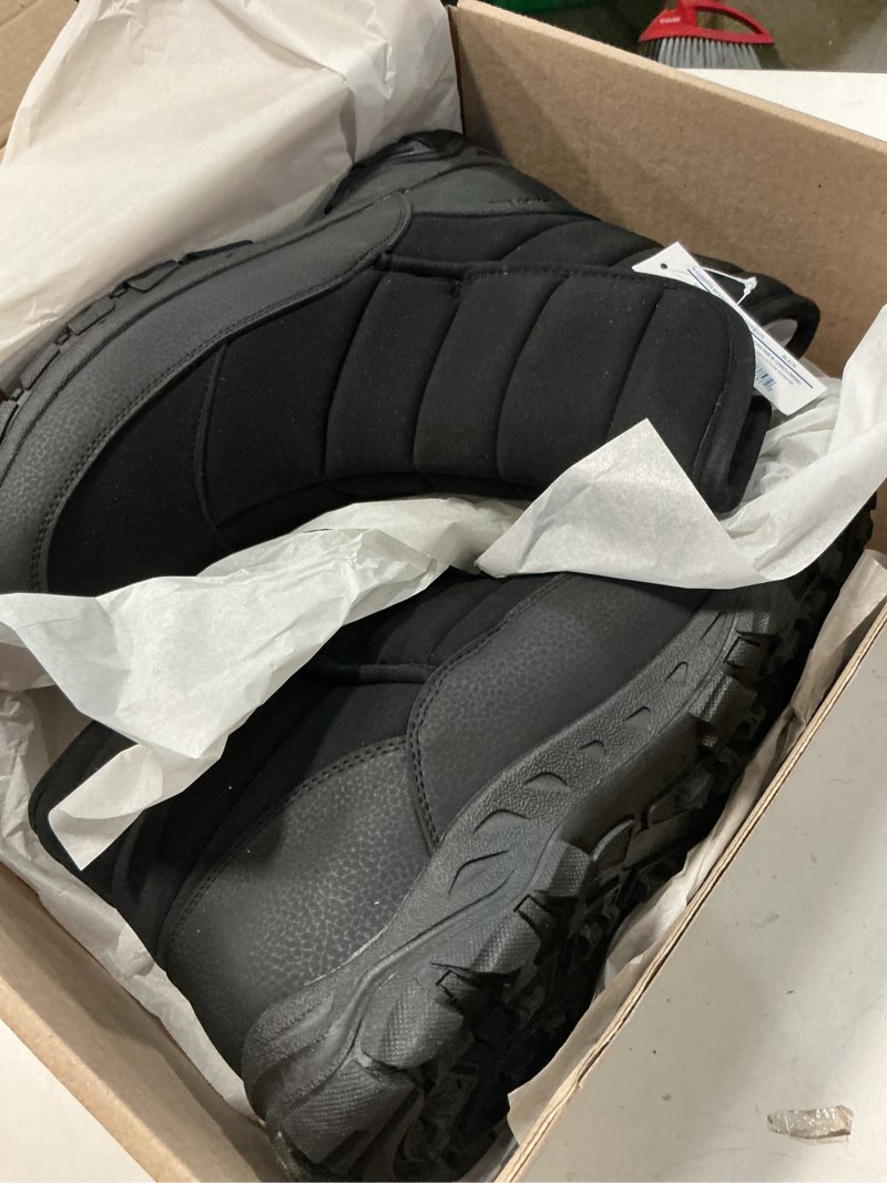 Condition photo showing Good Condition for lands' end expedition insulated winter boots for men, lace up or slip on waterproof mens snow boots, medium or wide width men's shoes size 8 to 13, black, brown, green or grey 12 black