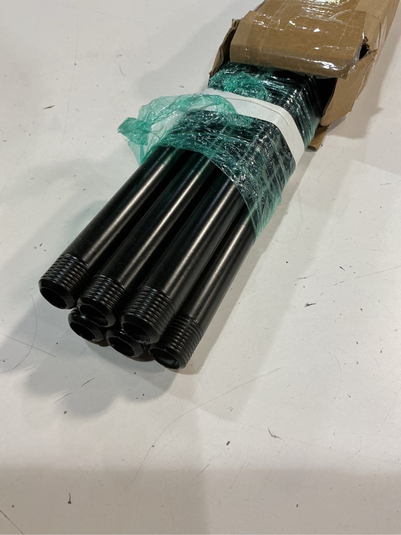 Condition photo showing Good Condition for geilspace 6 pack 1/2" × 30" pre-cut black metal pipe, industrial steel fits standard half inch black threaded pipes and fittings - vintage diy industrial shelving (1/2" × 30") 1/2" × 30" black