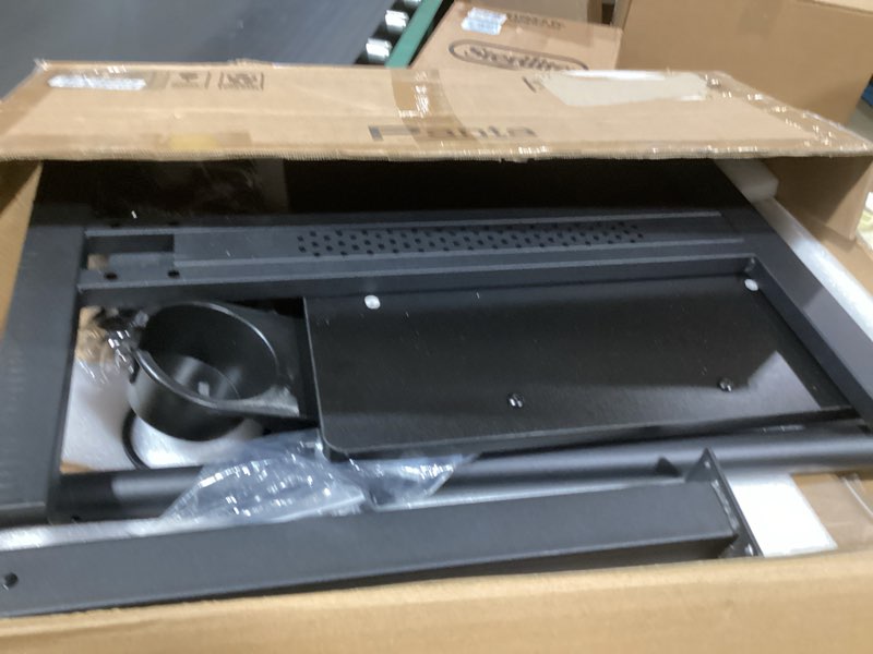 Condition photo showing As Is for Panta Height Adjustable Rolling Laptop Stand, Overbed Table with 2 Tilting Desktops, Mobile Laptop Table for Couch with Cup Holder, Mobile Computer Workstation for Office, Home and Hospital Black