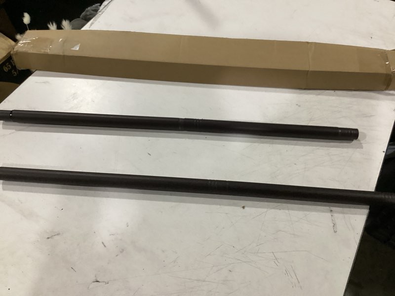 Condition photo showing Good Condition for similar to thestoa curtain rods for windows 48 to 84-92 inch, 5/8\" matte black curtain rod, stainless steel small curtain rods for bedroom, living room,kitchen,farmhouse, outdoor curtain rod black black 30\"-92\"