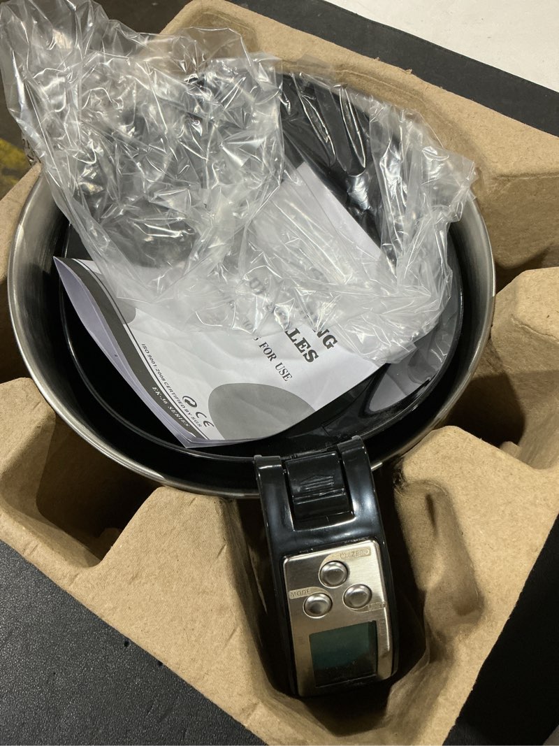 Condition photo showing Good Condition for Fradel Digital Kitchen Food Scale with Bowl - 11lb, Grams & Ounces - Removable, Dishwasher-Safe Mixing Bowl - Black