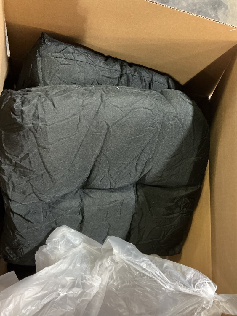 Condition photo showing Good Condition for RSH Decor Indoor Outdoor 3 Piece Tufted Wicker Settee Cushions 1 Loveseat & 2 U-Shape Weather Resistant - Choose Color (Black, 2- 19"x19" 1- 41"x19"), 3 Piece Set