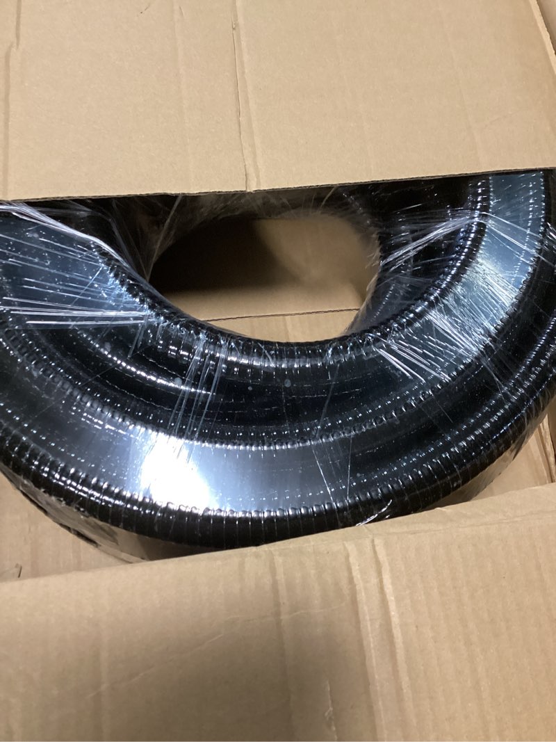 Condition photo showing Good Condition for 1 inch flexible pvc pipe 50 ft heavy duty irrigation tubing black for koi ponds water gardens pools schedule 40 reinforced vinyl uv crush resistant