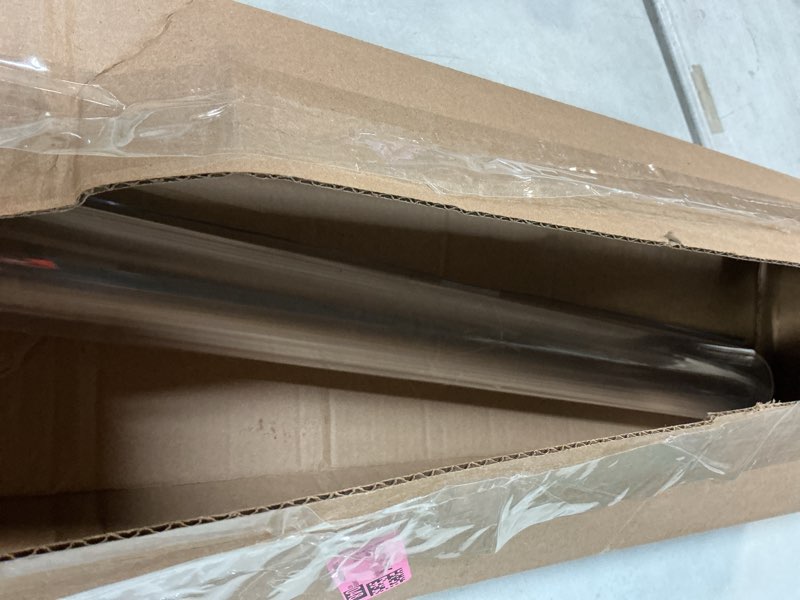 Condition photo showing As Is for LovePads Clear Desk Mat 24 x 40 Inch, 1.5mm Thick Clear Table Protector, Waterproof Plastic Table Cover Protector, PVC Desk Protector Mat, Vinyl Desk Cover for Desktop, Coffee & Dining Table 24" x 40" Clear 1.5mm