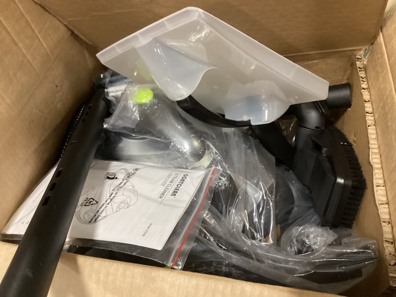 Condition photo showing Good Condition for Heavy-Duty Steam Cleaner - 1500W Multipurpose Handheld Floor Steamer with 22 Accessories 16ft Cord for Home, Car Detailing, Tile, Grout, Carpet, Wallpaper, Upholstery, Window, Deep Cleaning