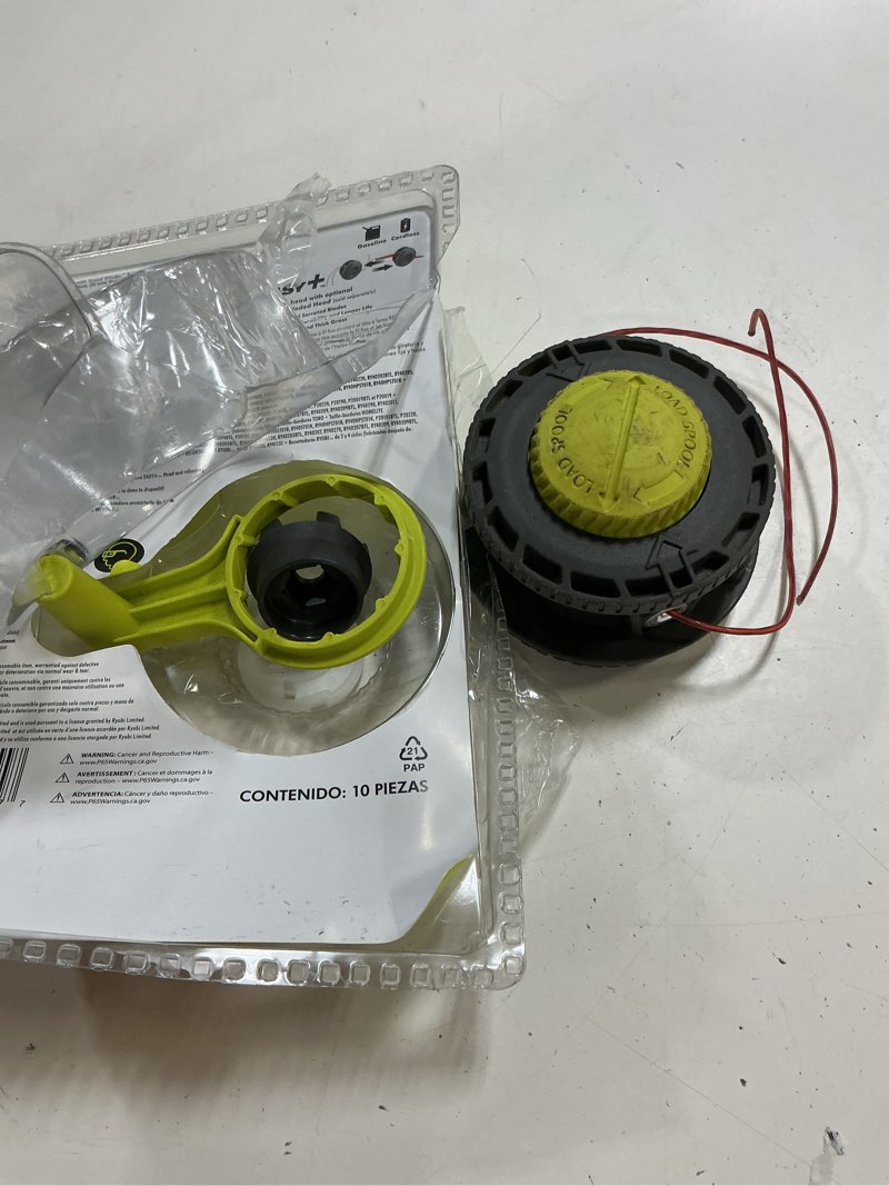 Condition photo showing As Is for ryobi reel easy+ bump feed string head with speed winder