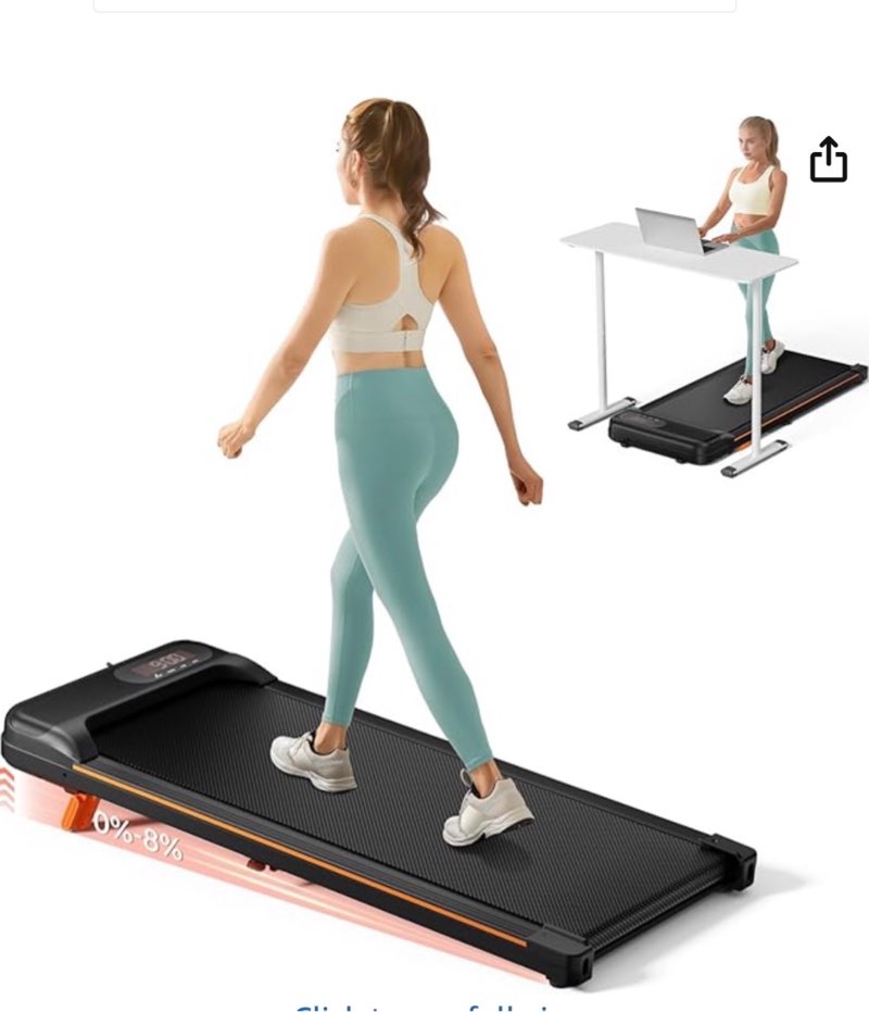 abonow walking pad under desk treadmill for home office