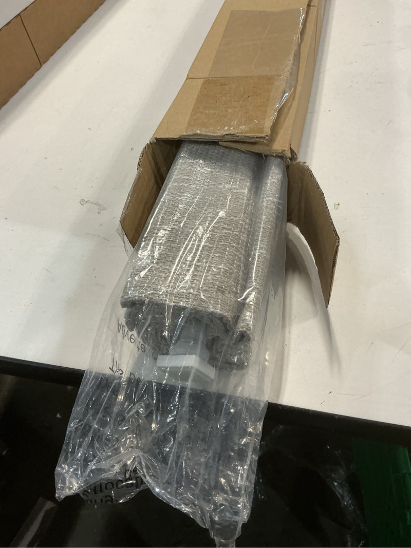 Condition photo showing Good Condition for no Drill Cordless Roman Shades for Windows, 28" W × 64" H - Light Filtering - Linen - Beige Light Filtering - Linen - Beige 28" W × 64" H