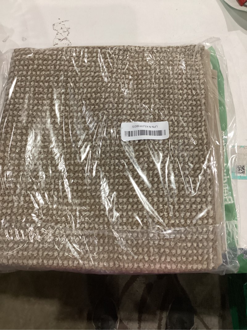 Condition photo showing New/Like New for BEQHAUSE Dirt Trapper Door Mat 17" x 30", Non-Slip Doormats (Rolled-Up NO Creases) Washable Entryway Rug, Dirt Resist and Absorbent Welcome Mat, Low Profile Floor Mats for Front Back Door, Beige Beige 1'5" x 2'6" (Rectangular)