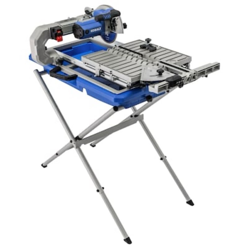 kobalt folding head 9 -amp 7-in -blade sliding table tile saw with stand