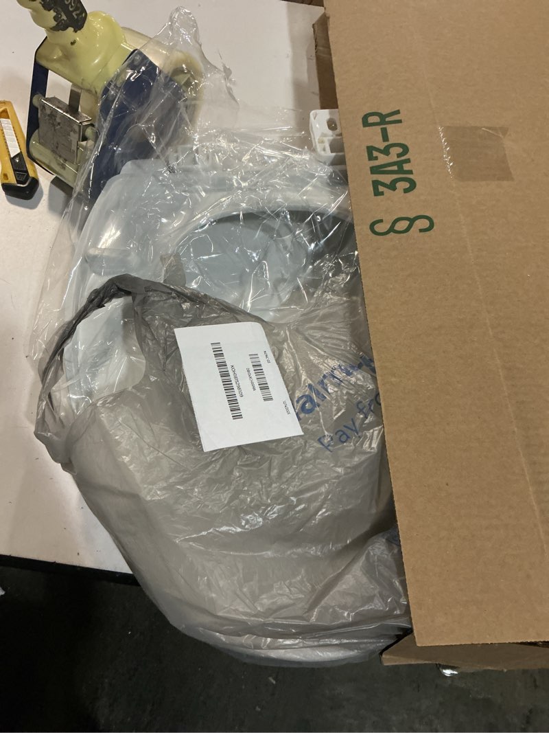 Condition photo showing As Is for Elongated Toilet Seat, Soft-Slow Close, Oval(Oblong) Toilet Seat For Elongated Toilets, Quiet-Close Lid And Seat, Easy To Install And Clean, Never Loosen, White(18.5")