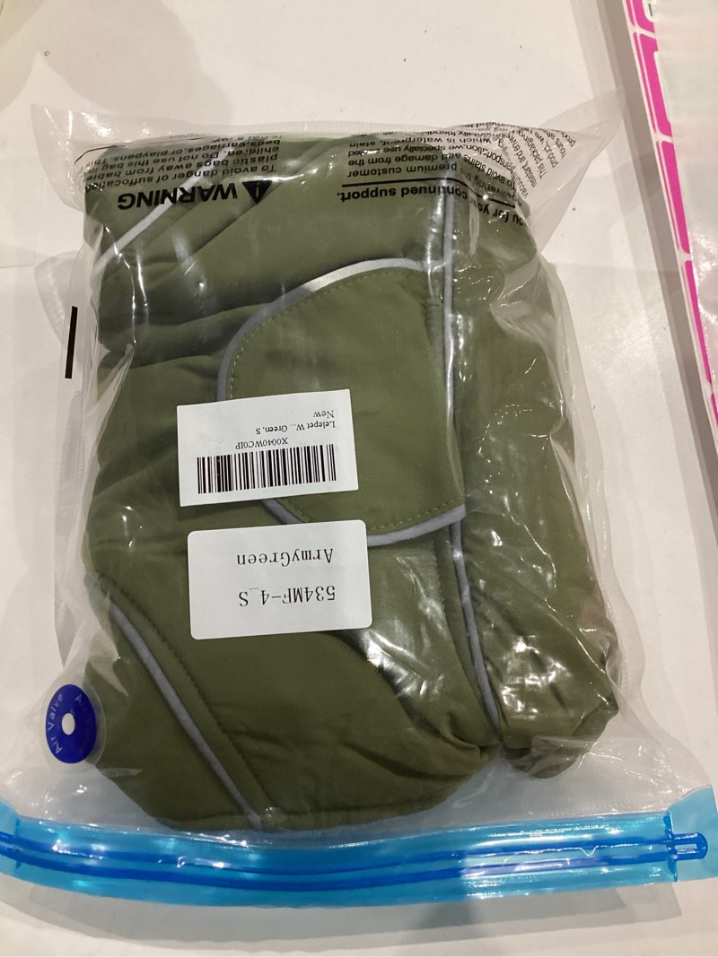 Condition photo showing Good Condition for Lelepet Warm Dog Coat Reflective Fleece Vest Waterproof Dog Jacket with Adjustable Buckle Hook & Loop Windproof Cold Weather Coats for Small Medium Large Dogs, Army Green, S S Army Green