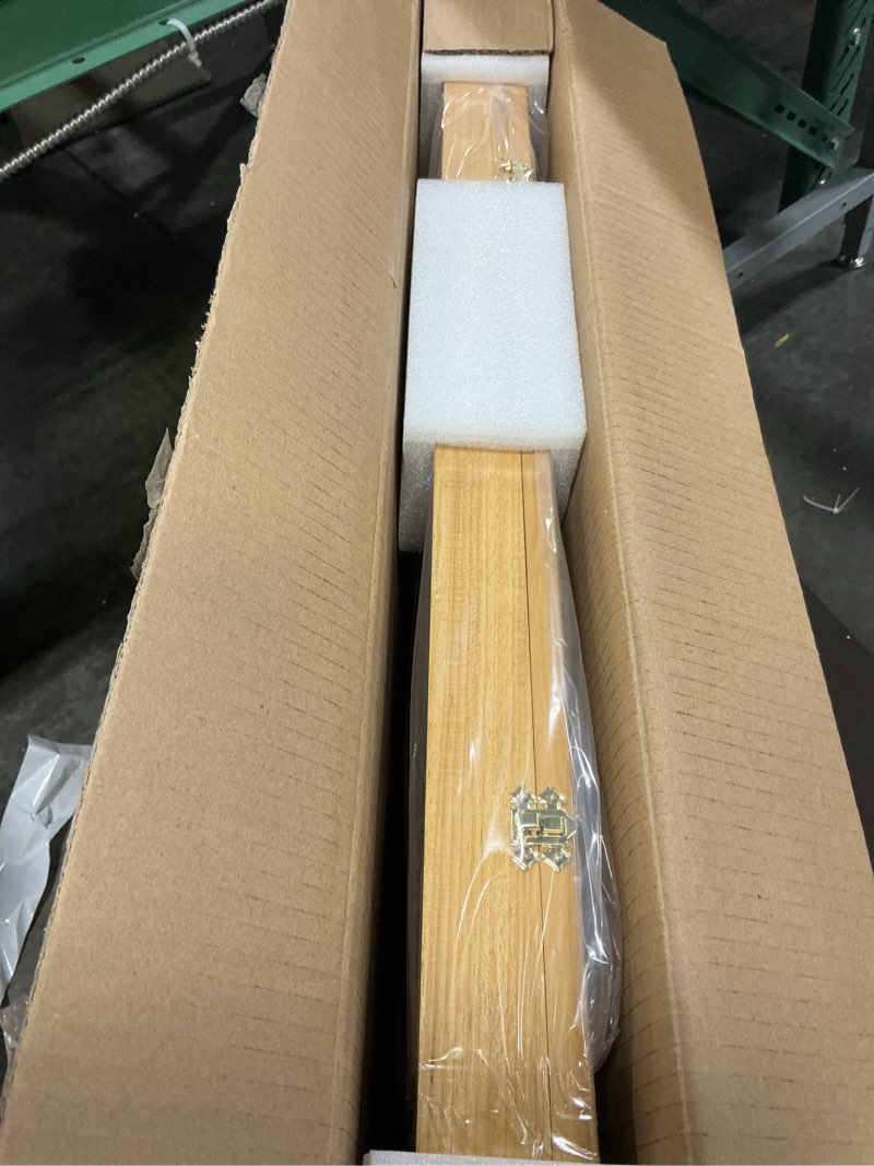 Condition photo showing New/Like New for displaygifts basketball/football/hockey jersey display case solid wooden frame ultra clear pro uv lockable oak finish