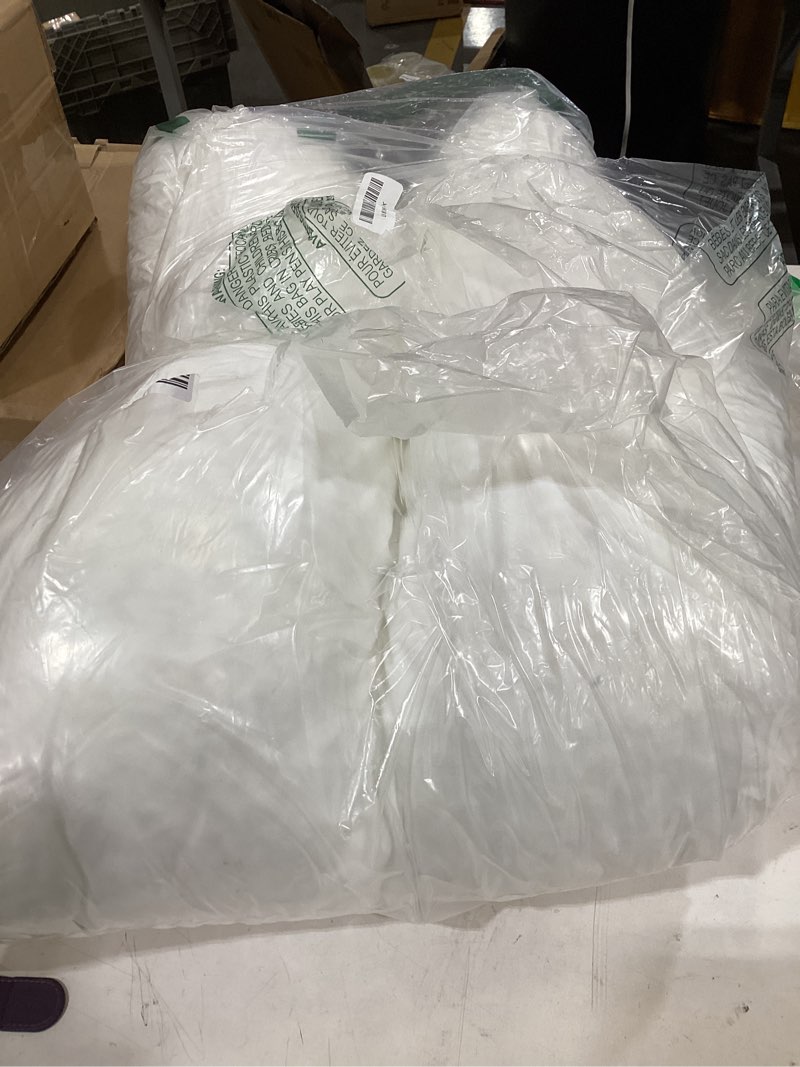 Condition photo showing New/Like New for hombys shredded foam sofa back cushions, supportive back cushion replacement for couch, stuffing filling lumbar support pillow for couch, bed, floor, (24"x18"x5")