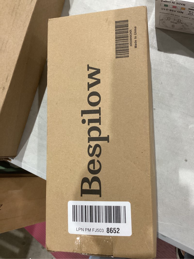 Condition photo showing Good Condition for Bespilow Cervical Neck Pillow for Pain Relief - Small Cylinder Neck Roll & Round Bolster Contour Pillow, Portable Memory Foam Traction Device for TMJ,Hump Correction,Travel & Sleeping Support,Odorless 1 Pillow +1 Pillowcase (Grey)