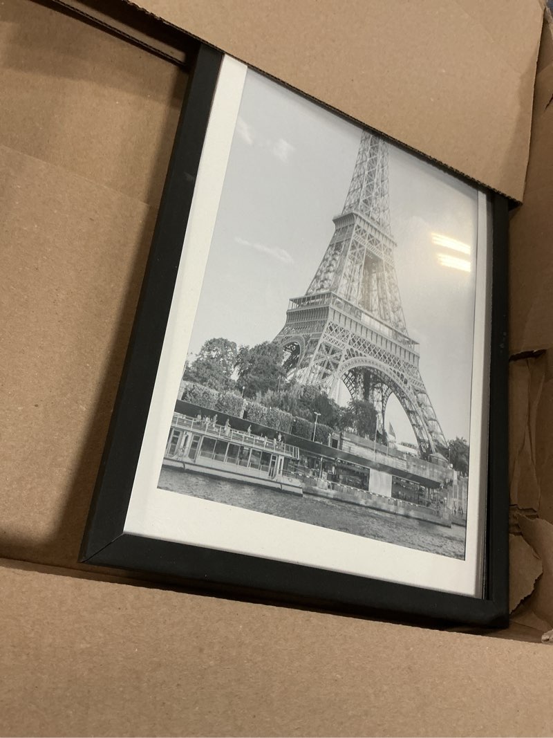 Condition photo showing As Is for upsimples 11x22 newspaper frame, Display Pictures 10x20 with Mat or 11x22 Without, Wall Hanging Photo Frame, Black, 1 Pack Black 11x22
