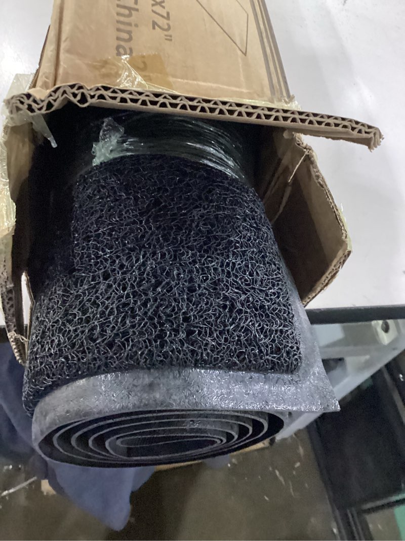 Condition photo showing New/Like New for Front Door Mat for Outside Entry, 72" x 24" Heavy Duty Outdoor Doormat for Entryway to Trap Dirt and Moisture, Non-Slip Waterproof Welcome Mats for Home Entrance 2' x 6' (Rectangular) Black Texture