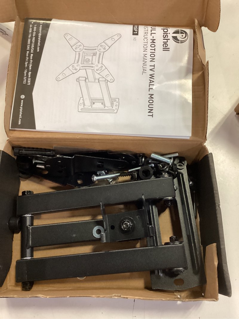 Condition photo showing Good Condition for Pipishell Full Motion TV Wall Mount for Echo Show 21/15 and 13-43 Inch Flat Curved Screen TVs & Monitors, Max VESA 200x200mm up to 44lbs, TV Mount Wall Bracket with Rotation Swivel Tilt Extension 13-43 Inch TV Mount without LED