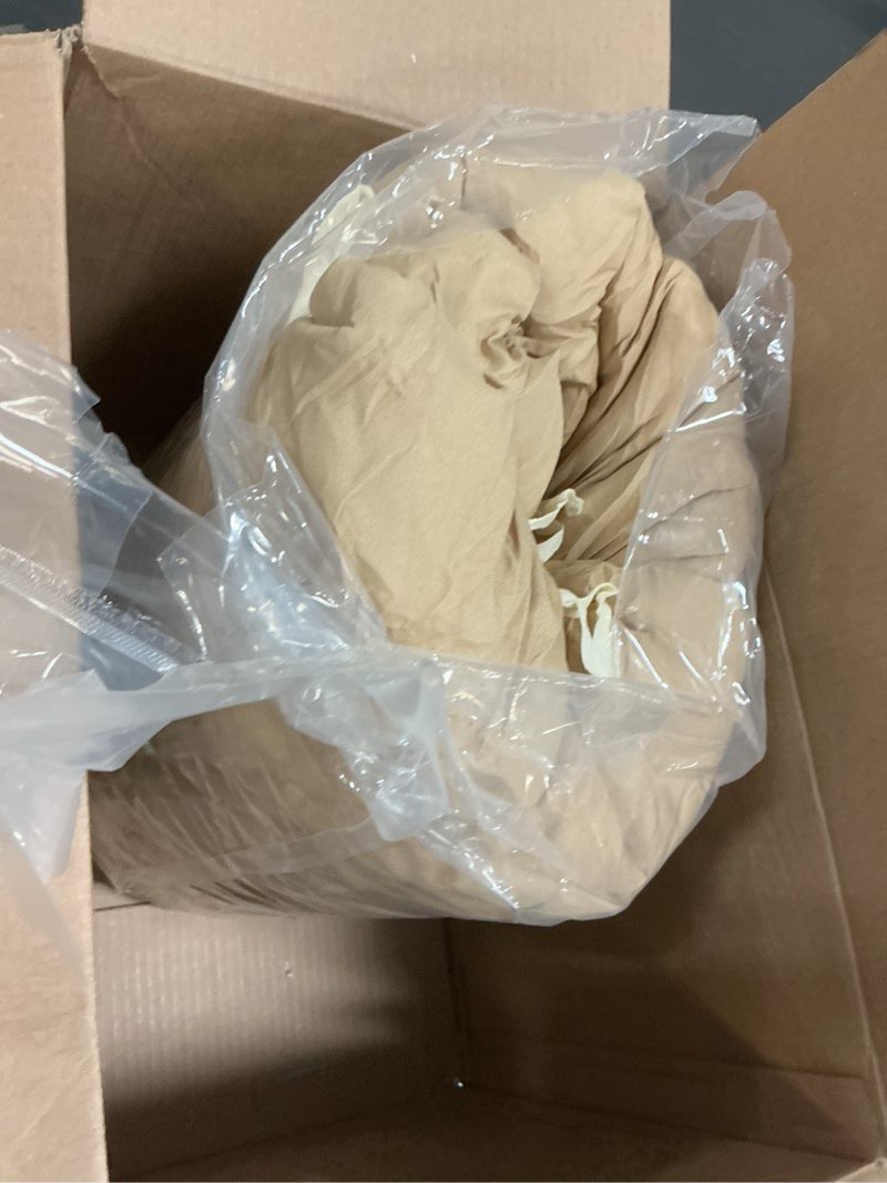 Condition photo showing Good Condition for outdoor egg chair cushion, 35.4 inch thicken, pp cotton fill, classic style, plush, solid beige