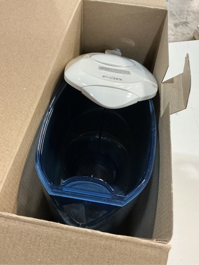 Condition photo showing As Is for pur 7 cups blue water filtration pitcher