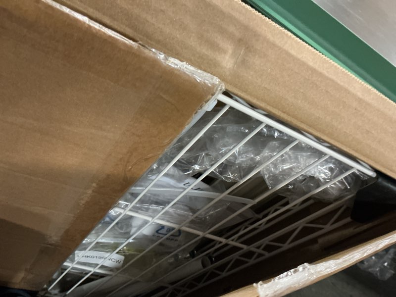 Condition photo showing Good Condition for P6C Rolling Clothes Rack with Cover, Covered Clothing Racks Heavy Duty, Portable Closet for Hanging Clothes, Garment Racks on Wheels, White Closet Rack with White Cover, Max Load 365LBS White Rack with White Cover P6C