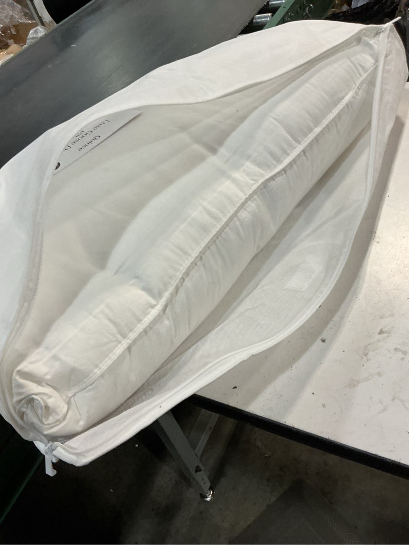 Condition photo showing Good Condition for quince luxe goose down pillow, king, firm/extra firm