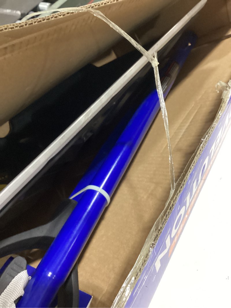 Condition photo showing As Is for Snow Joe SJ-SHLV20 Shovelution Snow Shovel with Spring-Assist Handle, Heavy-Duty Shovel for Fast Snow Removal, 20 Inches, Blue 20-Inch Original Blue