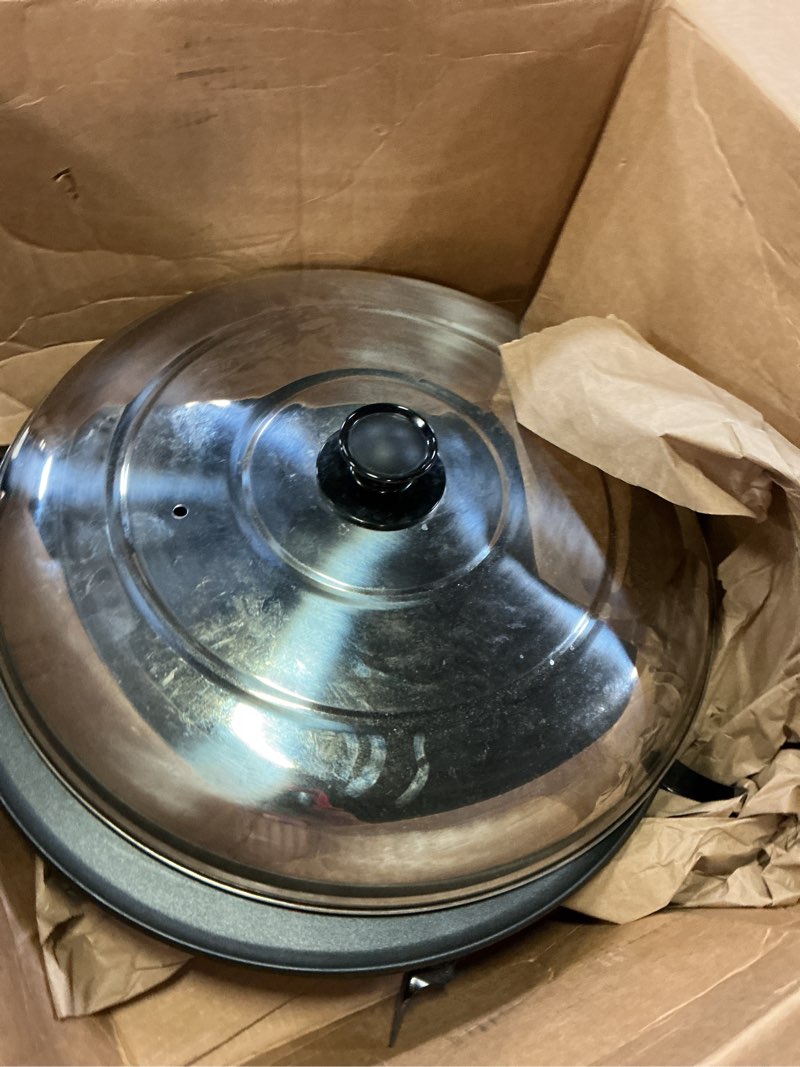 Condition photo showing As Is for electric non-stick injera mitad commercial mogogo bread maker factory direct supply electric injera make