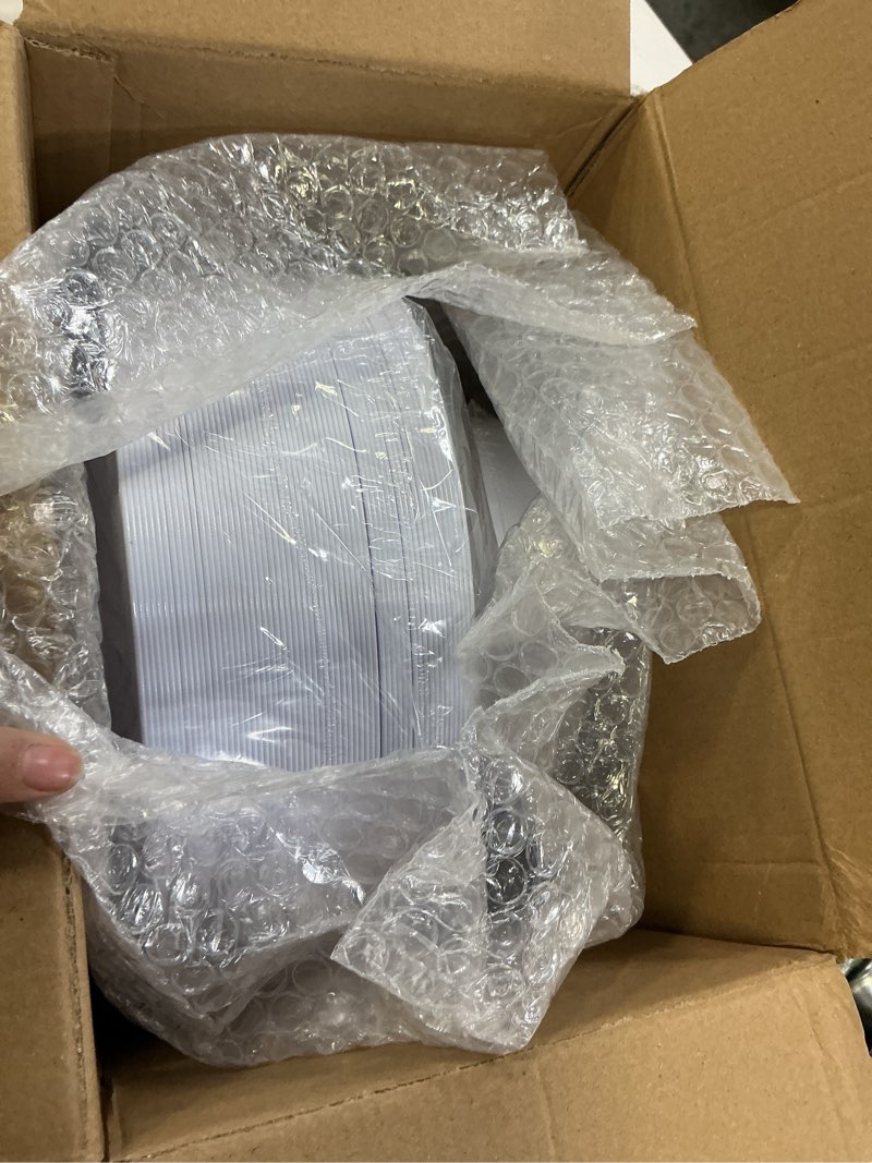 Condition photo showing Good Condition for kire 120pcs white plastic plates - heavy duty white disposable plates for party/wedding - include 60pieces 10.25inch dinner plates - 60pieces 7.5inch dessert/salad plates