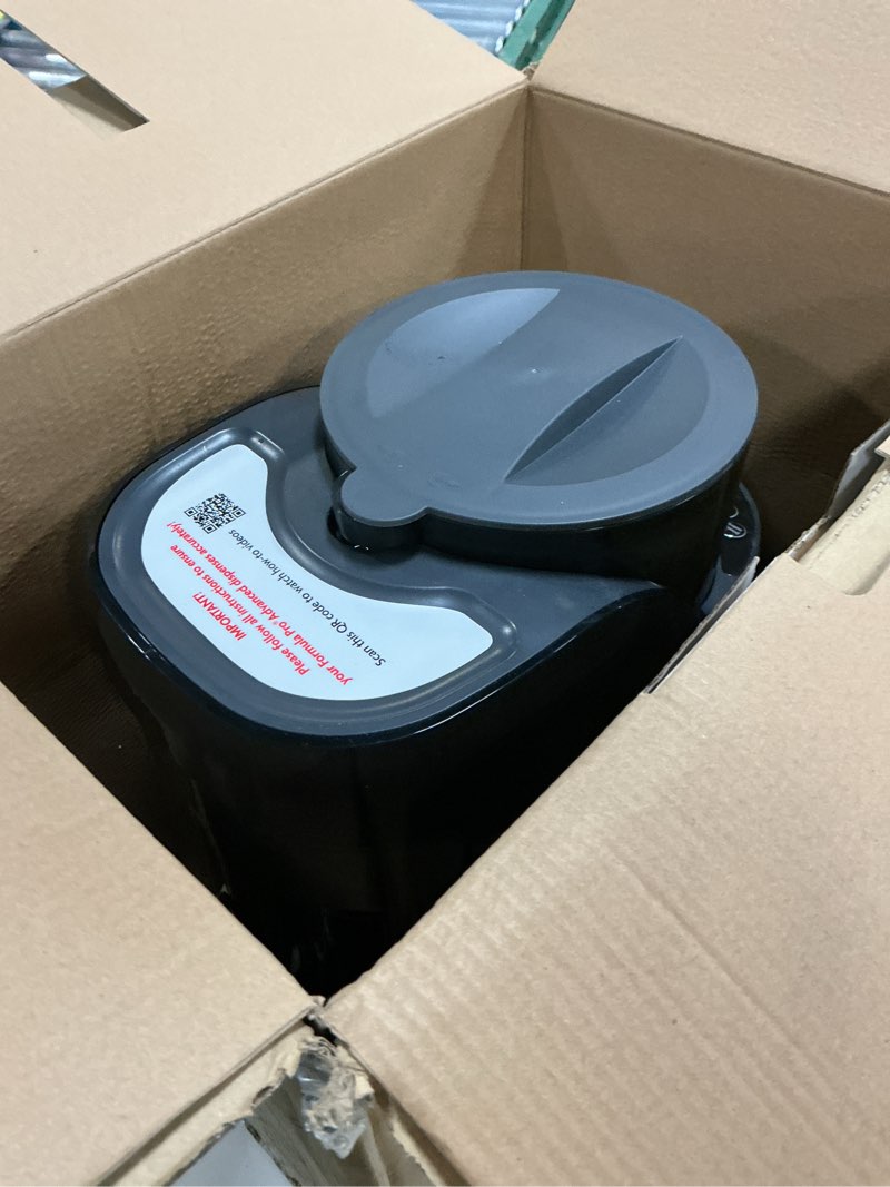Condition photo showing As Is for baby brezza new and improved formula pro advanced formula dispenser machine - automatically mix a warm formula bottle instantly - easily make bottle with automatic powder blending, charcoal