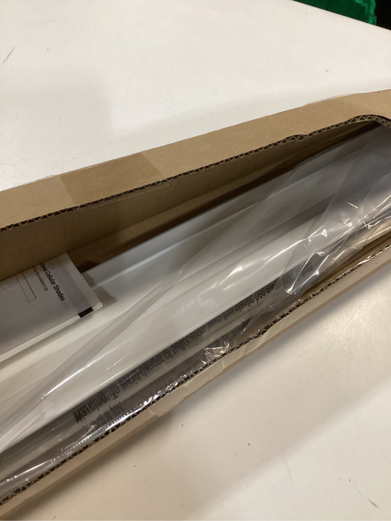 Condition photo showing New/Like New for LazBlinds Top Down Bottom Up (TDBU) Cordless Cellular Shades – Light Filtering with Privacy, Thermal Insulation, Noise Reduction Honeycomb Blinds for Windows 29" W x 48" H, White - Light Filtering White - Light Filtering 29"W x 48"H