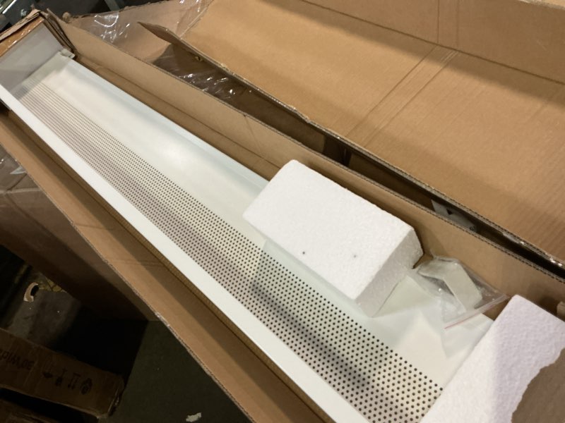 Condition photo showing New/Like New for redants 4 ft baseboard heater covers with left and right endcaps, galvanized steel easy slip-on baseboard cover for replacing old and rusty looking electric and hydronic base board heater cover 4 ft (w/ caps) 1