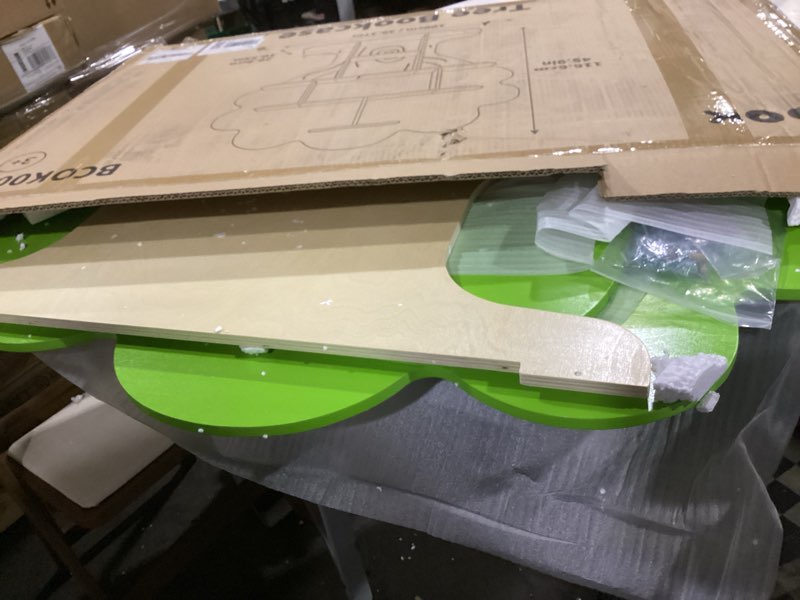 Condition photo showing As Is for oook kids bookcase tree bookshelf for kids reading nook, montessori book shelf for classroom, kids room, playroom, nursery