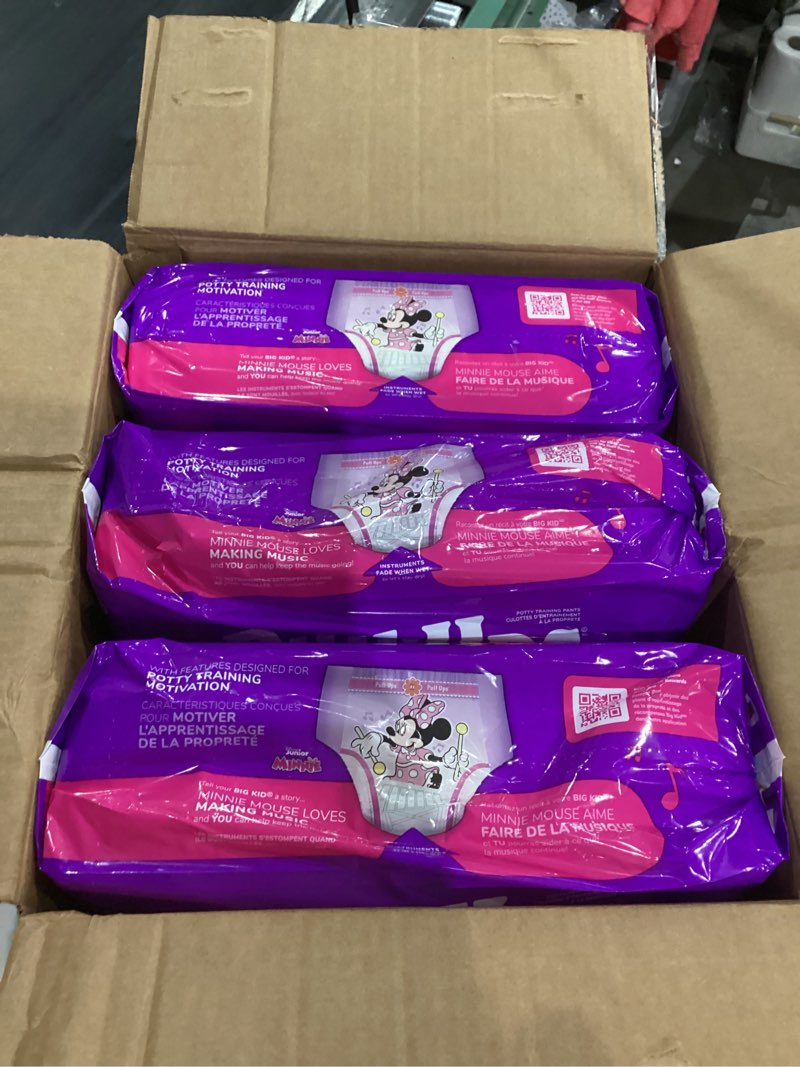 Condition photo showing New/Like New for pull-ups girls' potty training pants, size 4t-5t training underwear (38-50 lbs), 99 count (3 packs of 33) 4t-5t 99