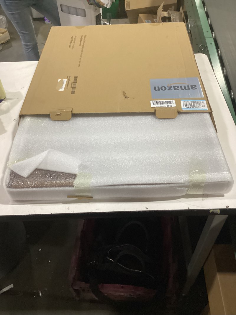 Condition photo showing New/Like New for Large Square Ottoman Tray for Living Room and Coffee Table 22 Inch Decorative Acacia Wood Serving Tray with Handles for Breakfast in Bed, Dinner Food Kitchen TV (Natural, 22" x 22" x 2") Natural 22" x 22" x 2"