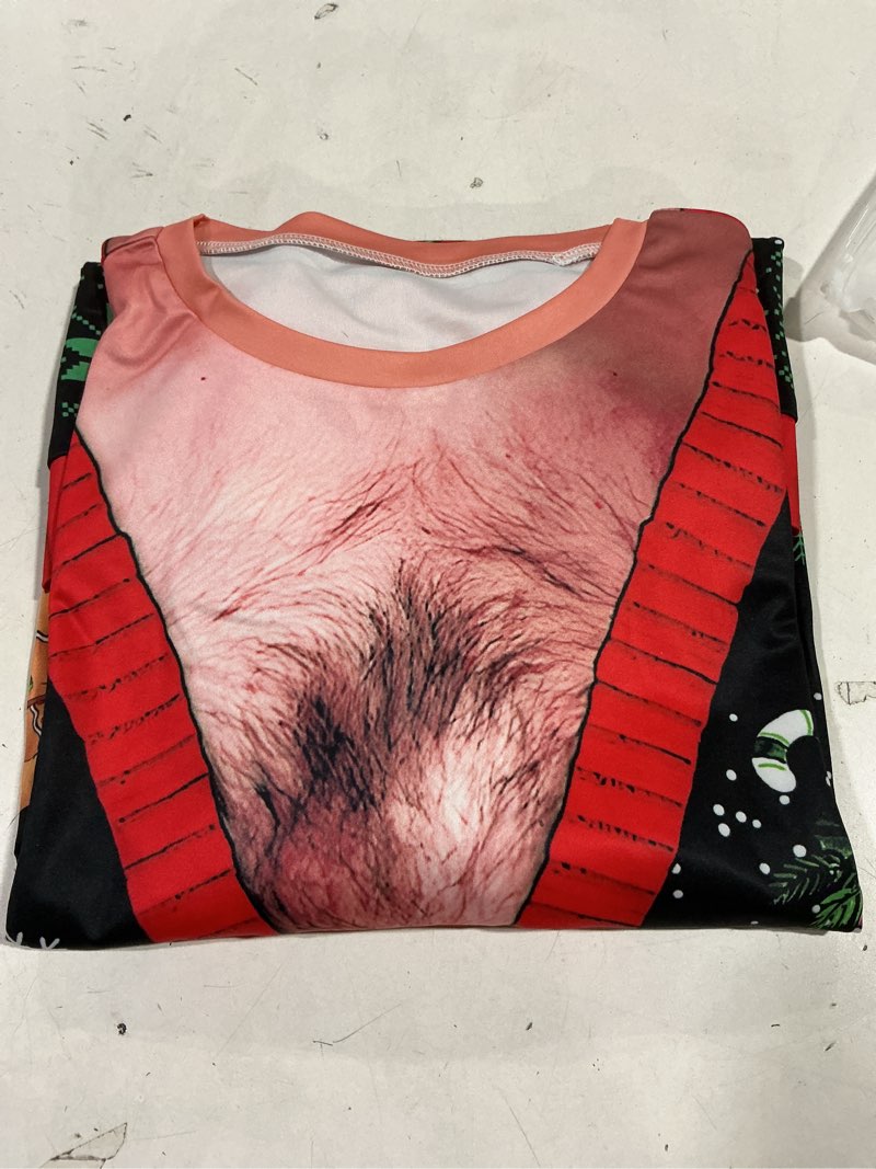 Condition photo showing New/Like New for GRAJTCIN Mens and Womens Two Person Ugly Christmas Sweater 3D Printed Sweatshirt Couple One Size Black & Red