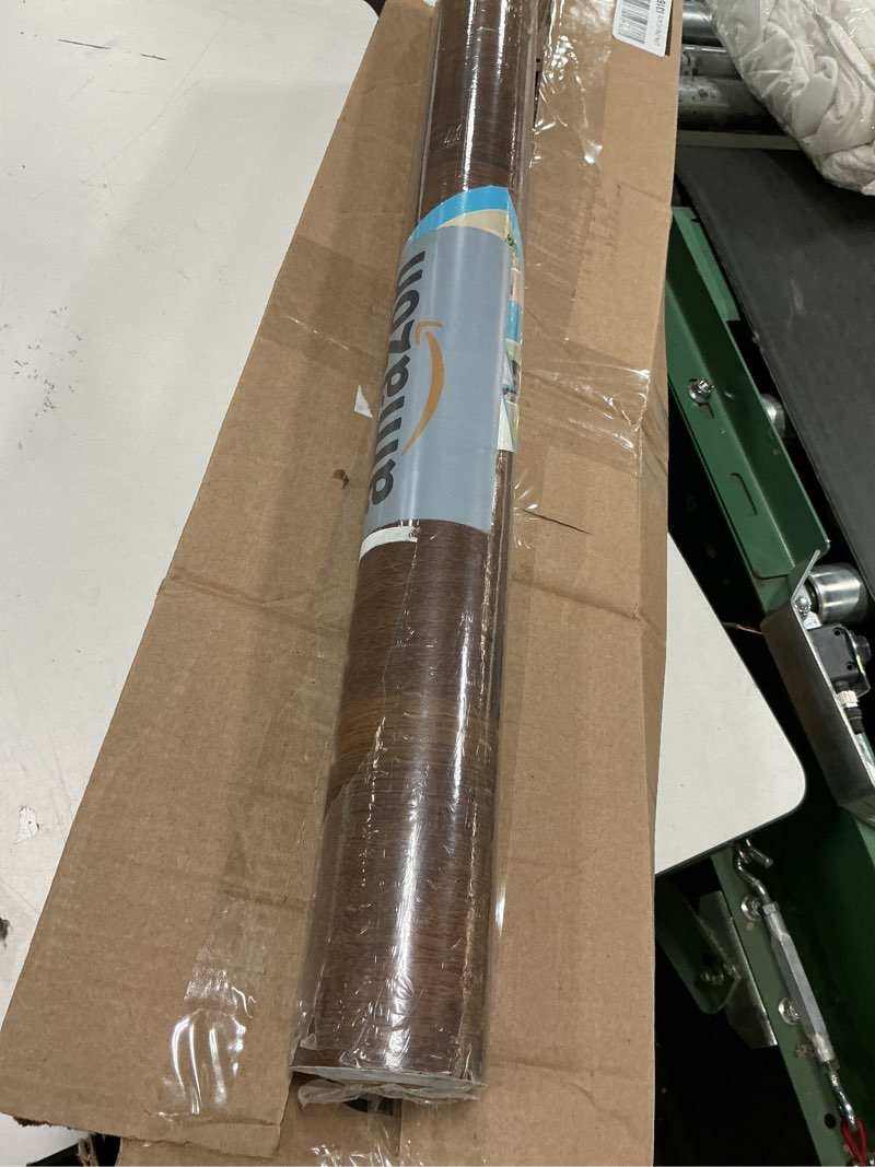 Condition photo showing New/Like New for walnut wood contact paper 24x354 inch wood peel and stick wallpaper removable self-adhesive decorative wallpaper waterproof thickened wooden texture vinyl wrap for furniture covering 24" x 354"