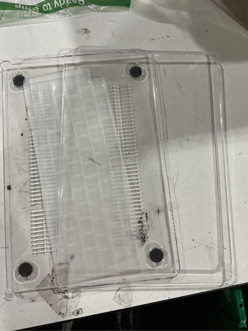 Condition photo showing New/Like New for ibenzer compatible with 2025 2024 2023 2022 macbook air 13 inch case m4 a3240 m3 a3113 m2 a2681, hardshell case & keyboardcover & screenfilm & type-c for mac air 13.6, crystal clear, at13-kk-cycl+2tc for macbook air 13.6" m4 a3240 m3 a3113 m2 a2681 crystal clear