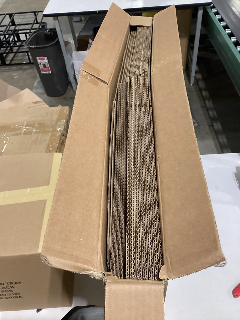 Condition photo showing As Is for 16 x 12 x 12 inch moving box packing with cardboard divider kits, 6 sets glass packing boxes kits for shipping boxes, moving supplies for moving glassware dishes wine