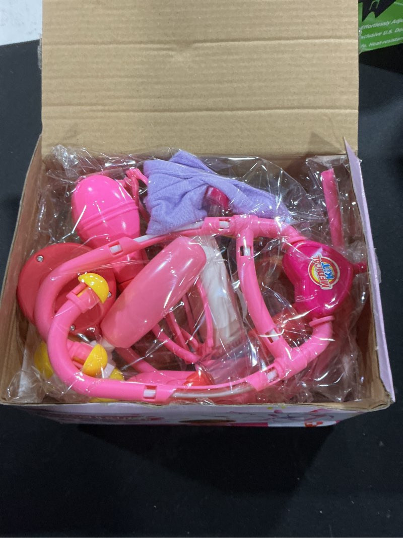 Condition photo showing New/Like New for Doctor Kit for Toddlers 3-5 Girl Toys Christmas Birthday Gift for 2 3 4 Year Old Girls Kids Doctors Play Set with Plush Dog, Toy Stethoscope & Carrying Bag for Veterinarian Pretend Play (Pink)