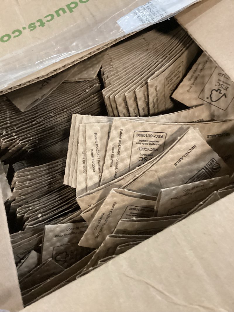 Condition photo showing Good Condition for eco products recycled coffee cup sleeves, case of 1300, fits 10-20oz hot cups, compostable, 100% recycled content with up to 85% post-consumer waste