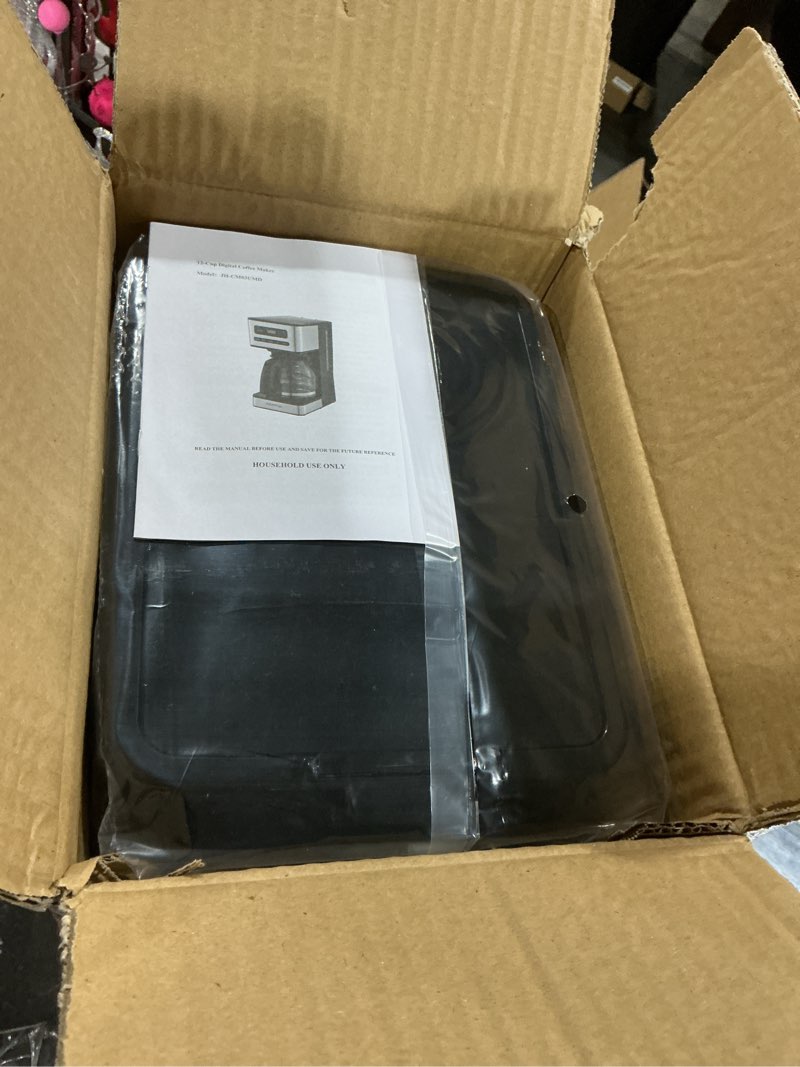Condition photo showing Good Condition for 12-cup programmable coffee maker, regular & strong brew drip coffee machine, 1-4 cup and ice coffee setting, 24h timer, auto shut-off, keep warm, pause & serve
