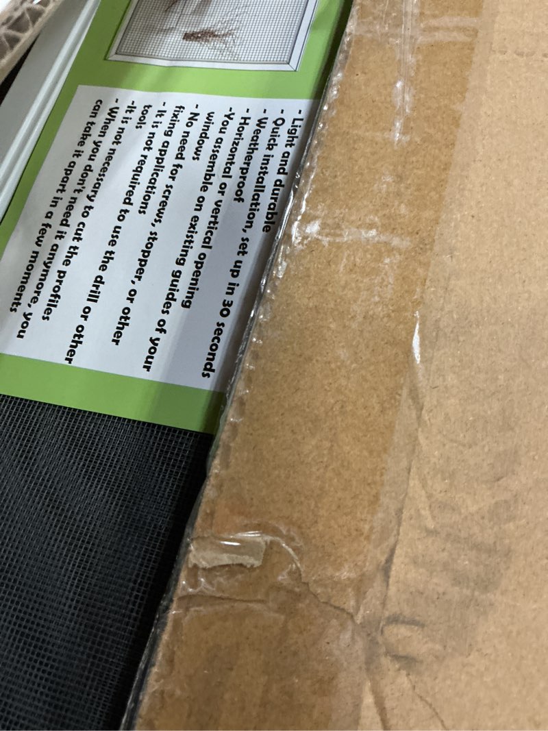 Condition photo showing Good Condition for flyzzz expandable window screens (10" h x 19" - 36" w) 2packs adjustable window screen, replacement window screen for window, window mesh screen, window net screen 10 inches high by 19-36 inches wide 2 packs