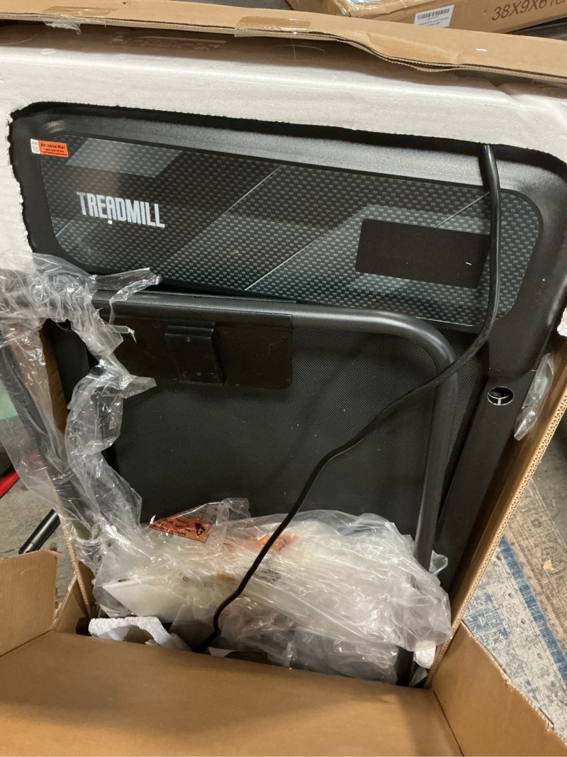 Condition photo showing Good Condition for Portable Walking Pad with Handle Bar, 2.5HP Treadmill with Incline, Under Desk Treadmill for Home, 300LBS Capacity, Remote Control, Compact Walking Pad with Clear LED Display Upgraded Red