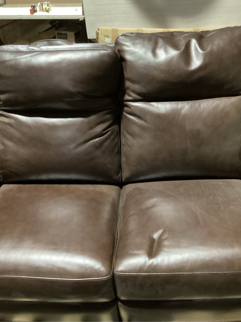 Miscellaneous leather love seat 