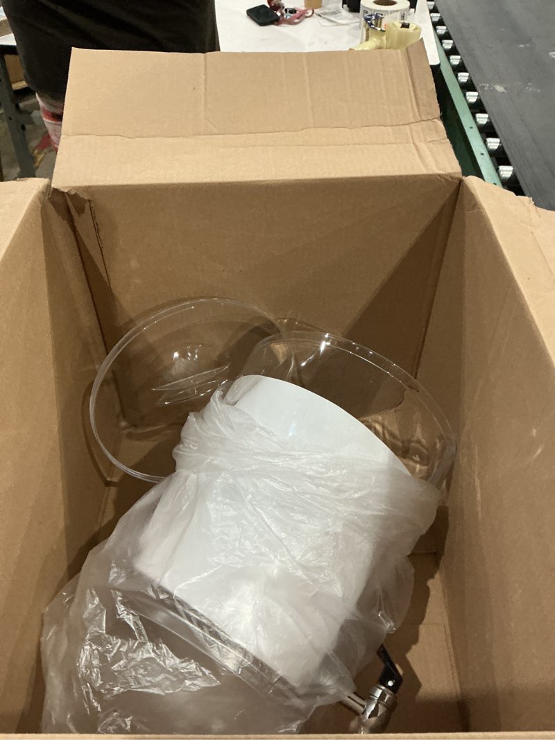 Condition photo showing As Is for creativeware bark beverage dispenser, 2.5 gallon, clear, (pack of 1)