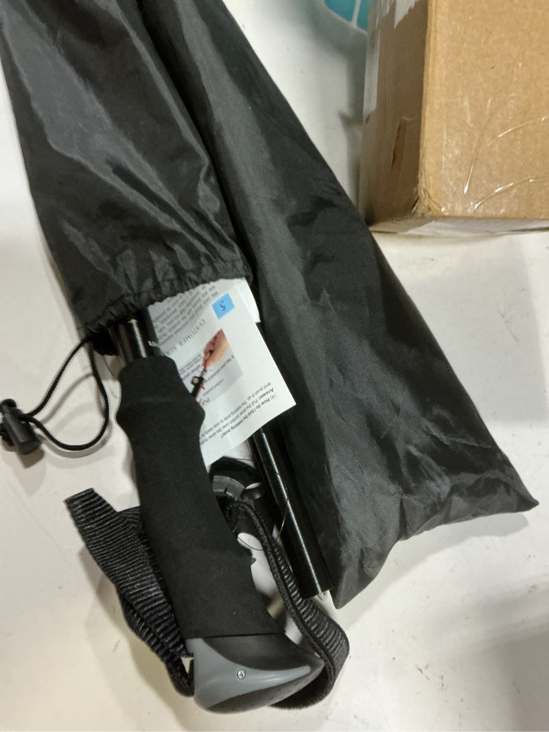 Condition photo showing New/Like New for TREKOLOGY Trek-Z Cork Grip Trekking Poles – Lightweight Folding Hiking Poles, Adjustable Height, Compact Travel Design, Aircraft-Grade Aluminum Walking Sticks for Men & Women Gray