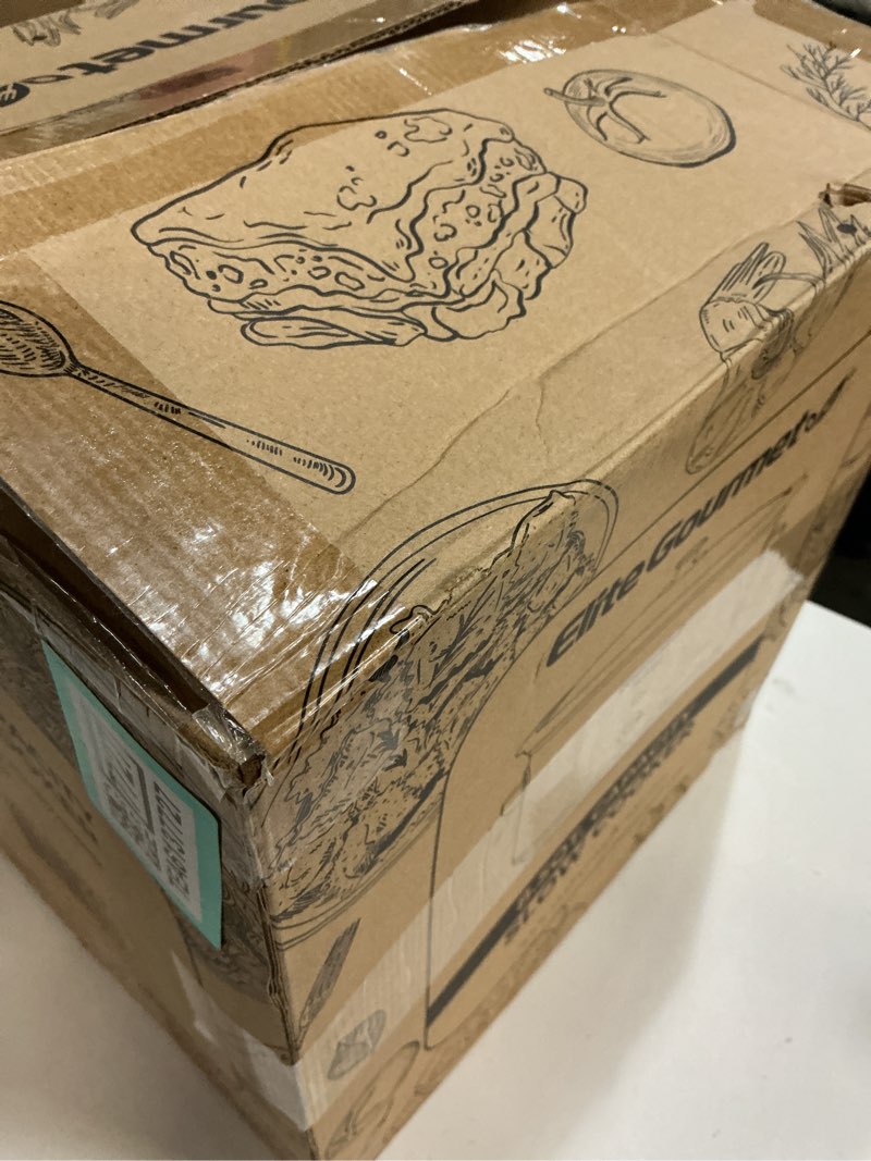 Condition photo showing Good Condition for Elite Gourmet MST-900RXT# Electric Ceramic XL Jumbo Slow Cooker, Adjustable Temp, Entrees, Sauces, Stews & Dips, Dishwasher Safe Glass Lid & Crock, 8.5Qt, MetallicRed