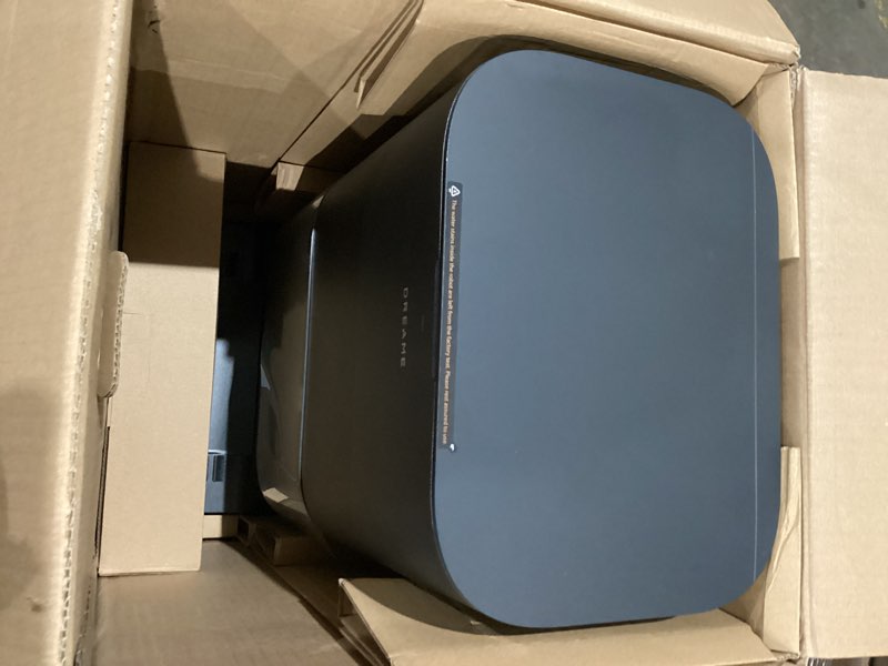 Condition photo showing As Is for incomplete )))))) dreame l40 ultra gen 2 robot vacuum and mop with 25,000pa suction, extendable side brush and mop, all-in-one self-emptying & cleaning dock, voice & app control, black black l40 ultra gen 2